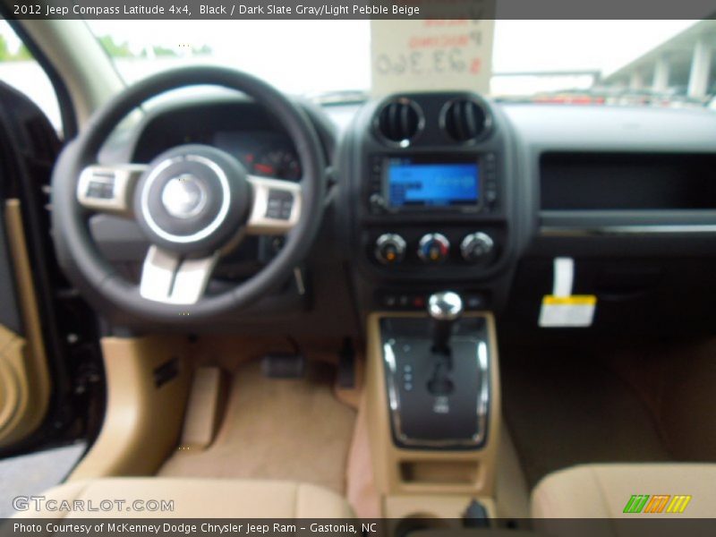 Black / Dark Slate Gray/Light Pebble Beige 2012 Jeep Compass Latitude 4x4