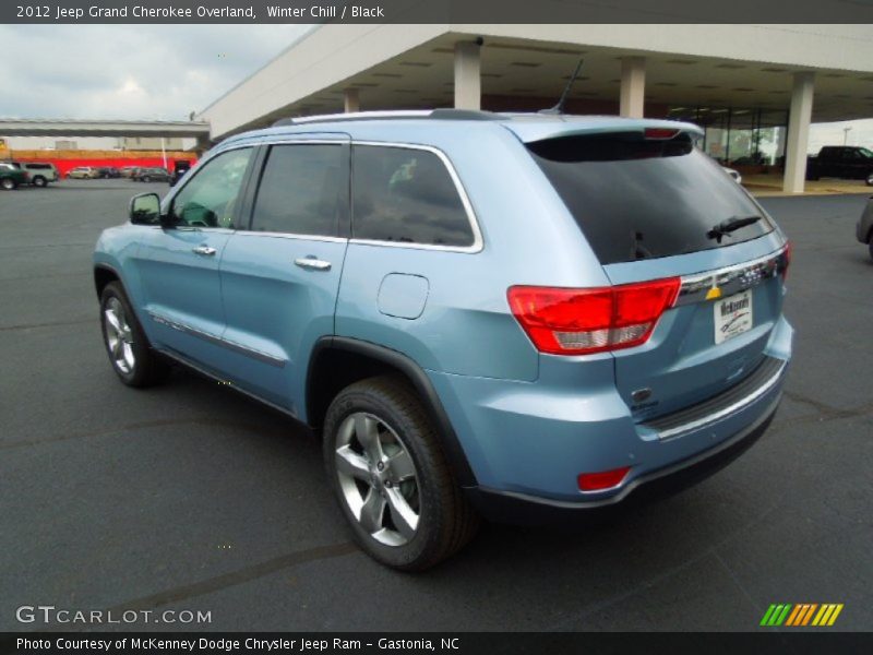 Winter Chill / Black 2012 Jeep Grand Cherokee Overland