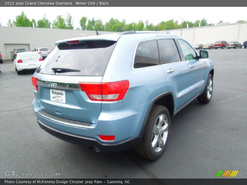 Winter Chill / Black 2012 Jeep Grand Cherokee Overland
