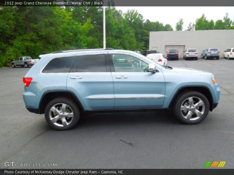 Winter Chill / Black 2012 Jeep Grand Cherokee Overland