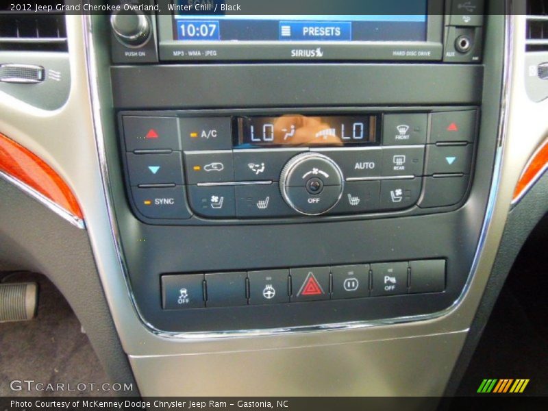 Winter Chill / Black 2012 Jeep Grand Cherokee Overland