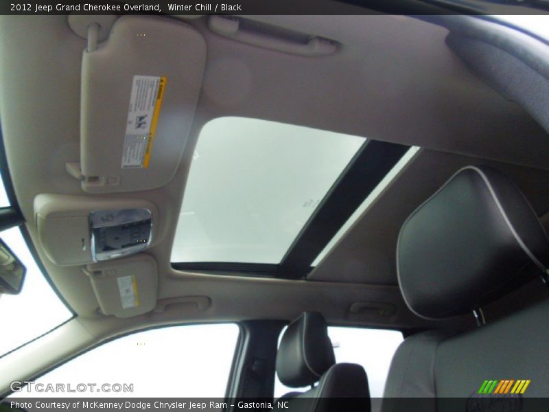 Winter Chill / Black 2012 Jeep Grand Cherokee Overland