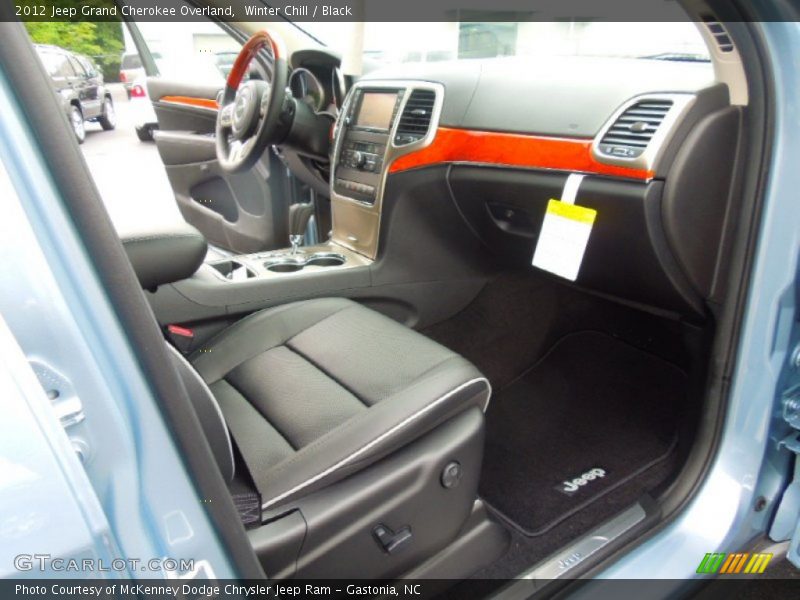 Winter Chill / Black 2012 Jeep Grand Cherokee Overland