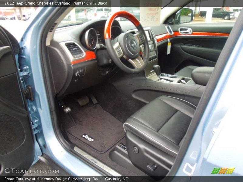 Winter Chill / Black 2012 Jeep Grand Cherokee Overland