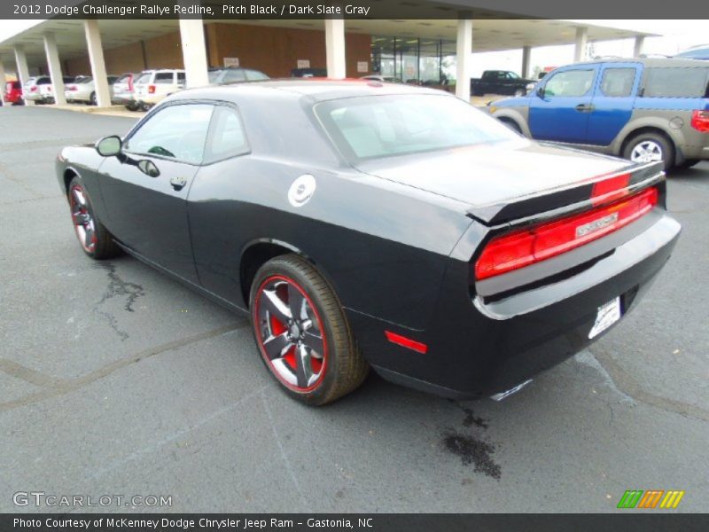 Pitch Black / Dark Slate Gray 2012 Dodge Challenger Rallye Redline