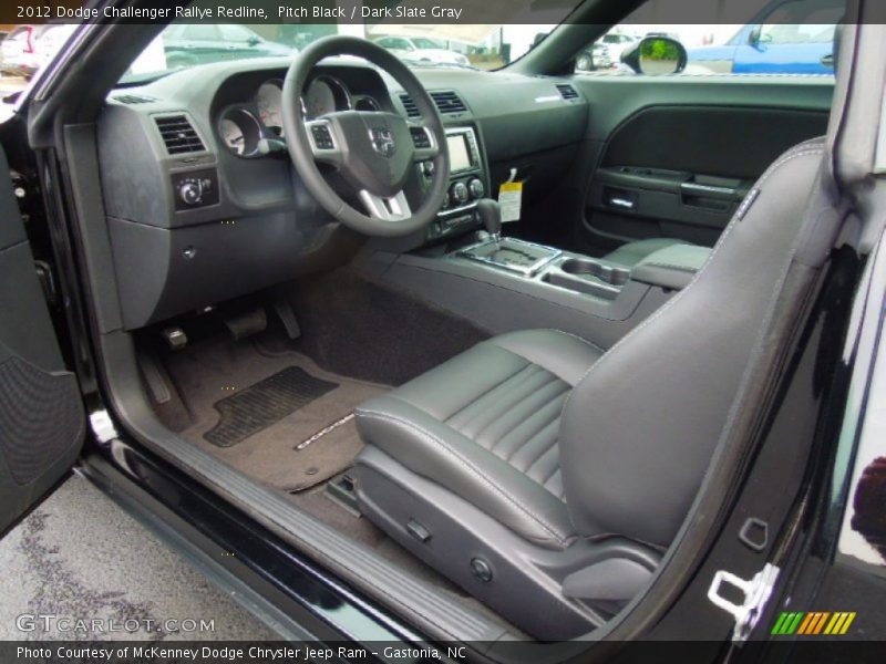 Pitch Black / Dark Slate Gray 2012 Dodge Challenger Rallye Redline