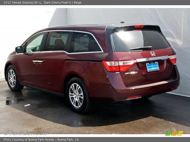 Dark Cherry Pearl II / Beige 2012 Honda Odyssey EX-L