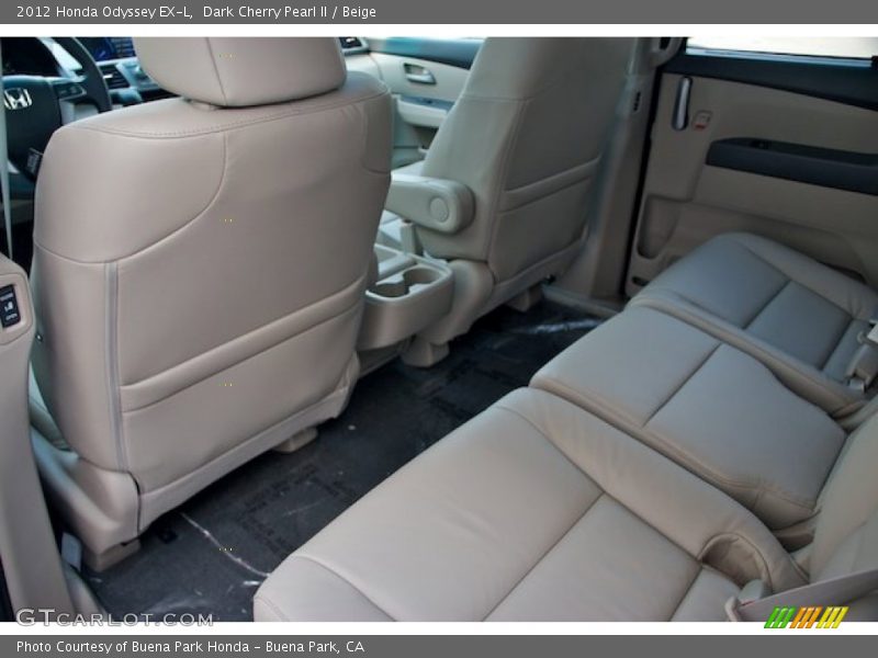 Dark Cherry Pearl II / Beige 2012 Honda Odyssey EX-L