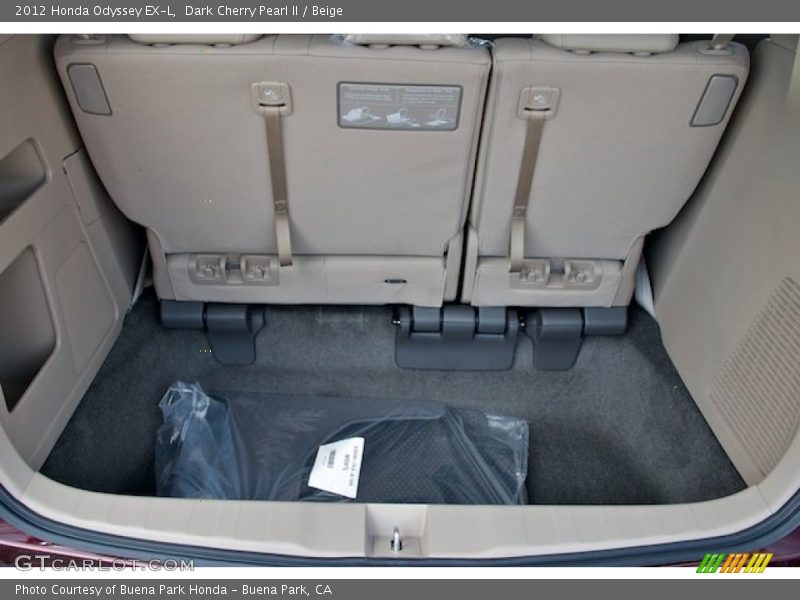 Dark Cherry Pearl II / Beige 2012 Honda Odyssey EX-L