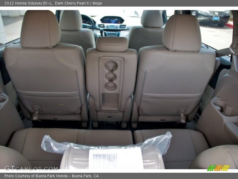 Dark Cherry Pearl II / Beige 2012 Honda Odyssey EX-L