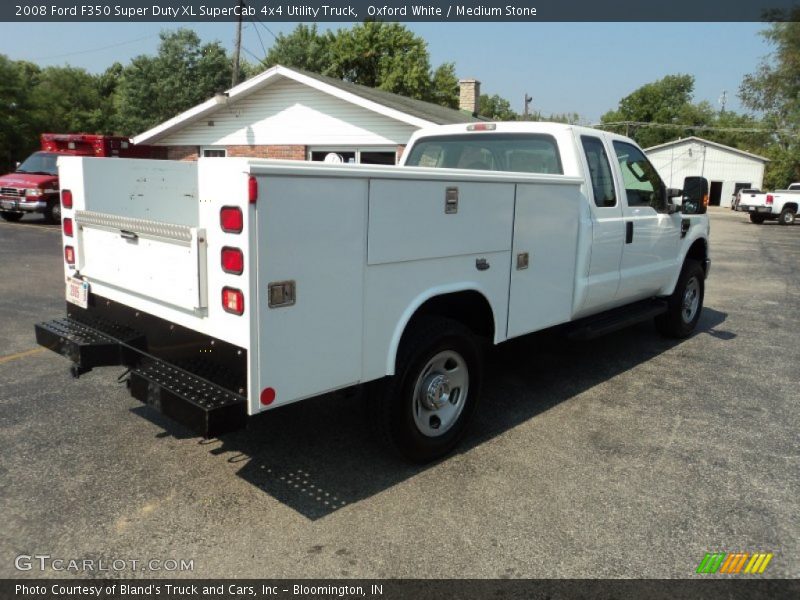 Oxford White / Medium Stone 2008 Ford F350 Super Duty XL SuperCab 4x4 Utility Truck