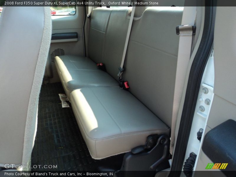 Oxford White / Medium Stone 2008 Ford F350 Super Duty XL SuperCab 4x4 Utility Truck