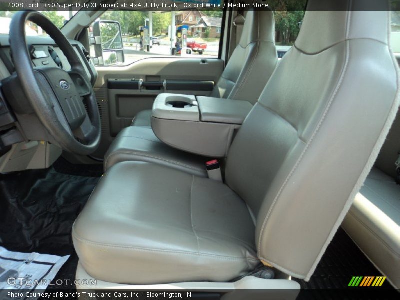 Oxford White / Medium Stone 2008 Ford F350 Super Duty XL SuperCab 4x4 Utility Truck