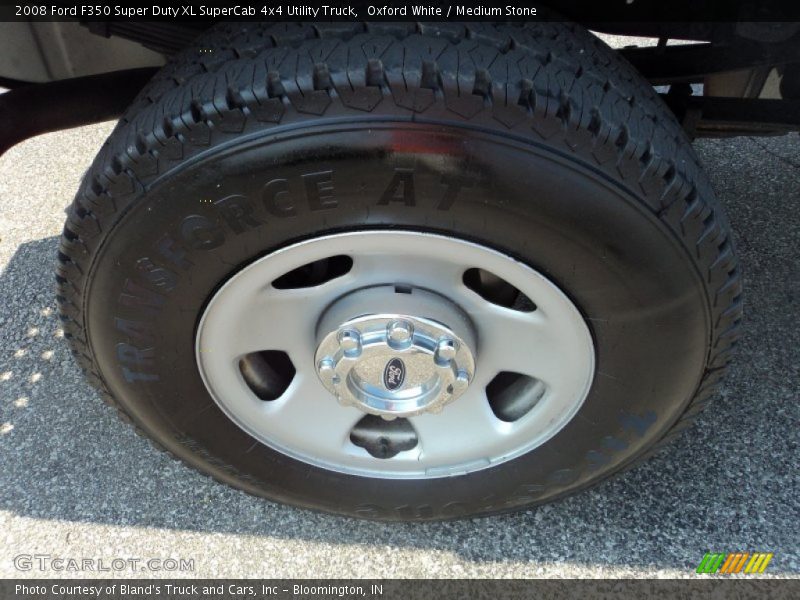 Oxford White / Medium Stone 2008 Ford F350 Super Duty XL SuperCab 4x4 Utility Truck