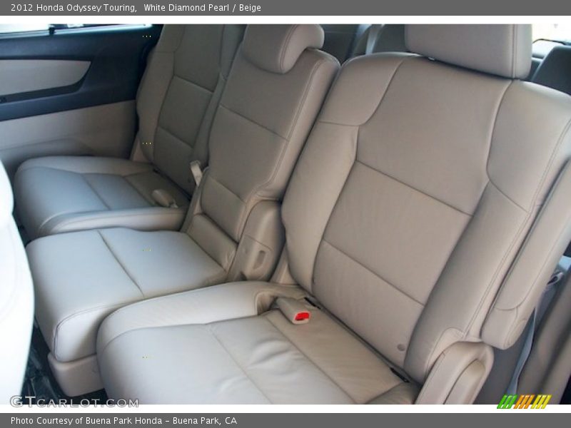 White Diamond Pearl / Beige 2012 Honda Odyssey Touring