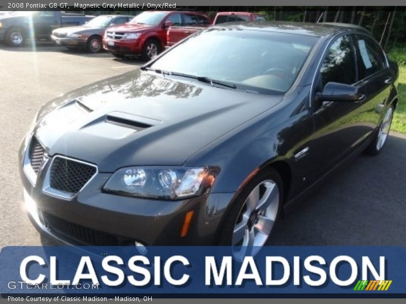 Magnetic Gray Metallic / Onyx/Red 2008 Pontiac G8 GT