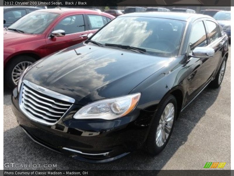 Black / Black 2012 Chrysler 200 Limited Sedan