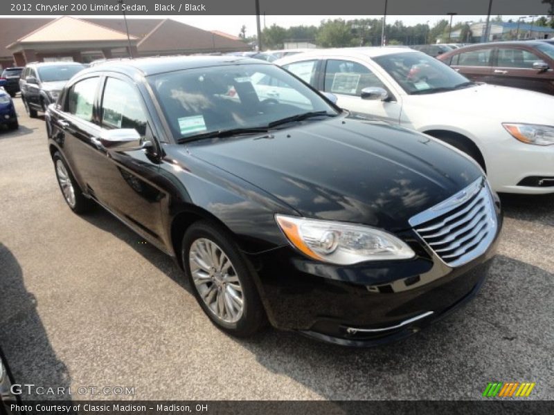 Black / Black 2012 Chrysler 200 Limited Sedan