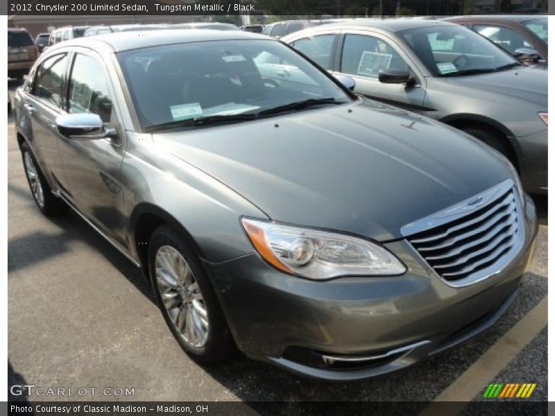 Tungsten Metallic / Black 2012 Chrysler 200 Limited Sedan