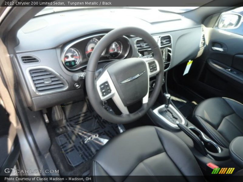 Tungsten Metallic / Black 2012 Chrysler 200 Limited Sedan
