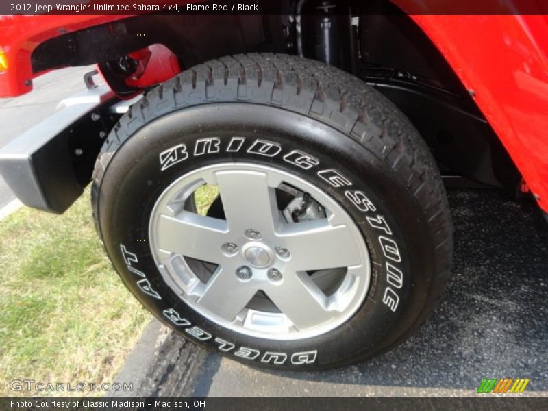 Flame Red / Black 2012 Jeep Wrangler Unlimited Sahara 4x4