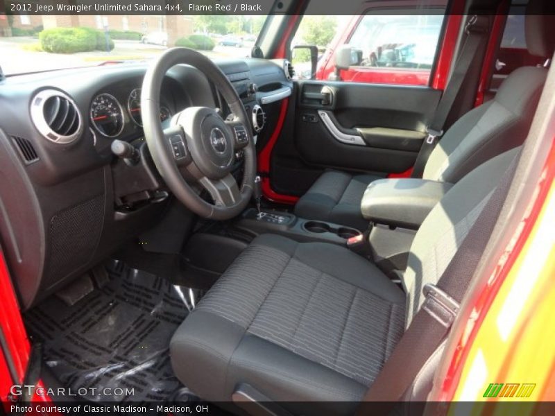Flame Red / Black 2012 Jeep Wrangler Unlimited Sahara 4x4