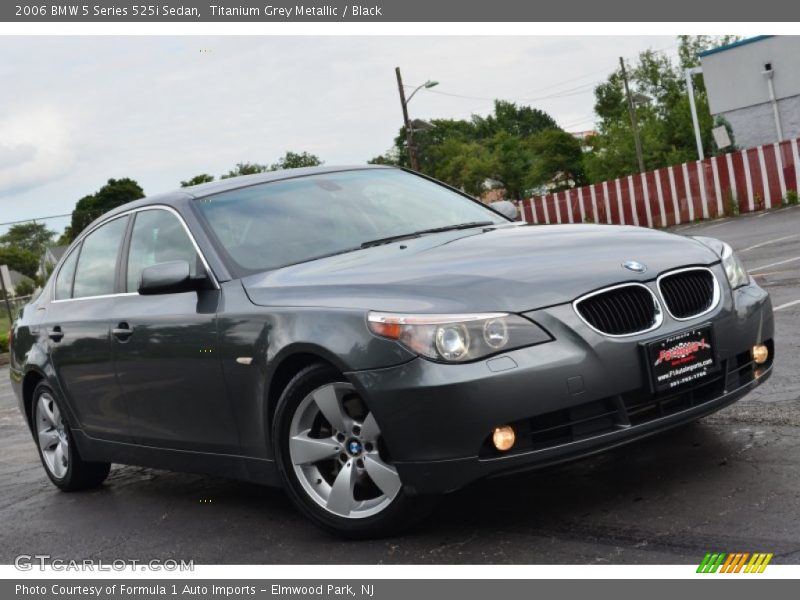 Titanium Grey Metallic / Black 2006 BMW 5 Series 525i Sedan