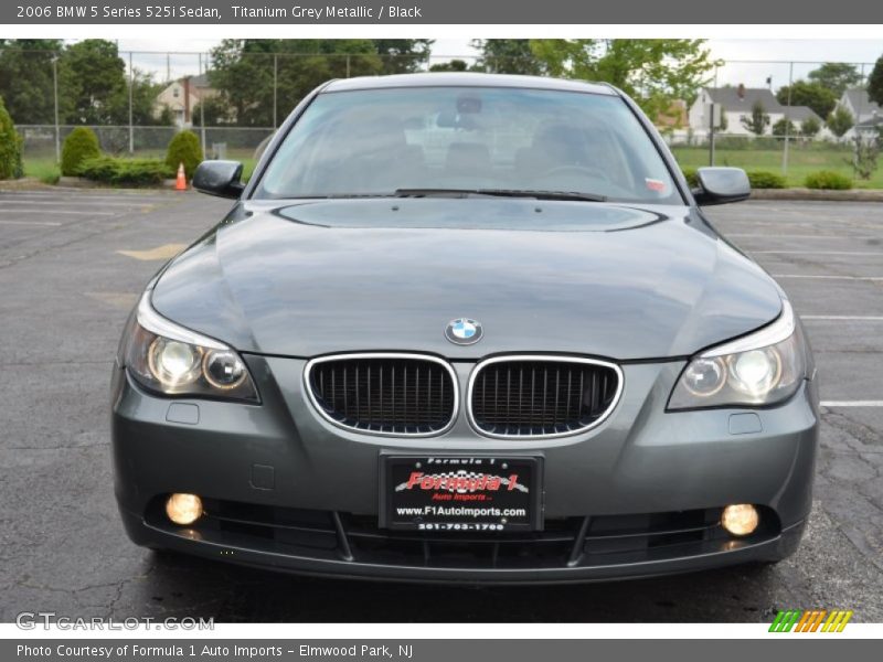 Titanium Grey Metallic / Black 2006 BMW 5 Series 525i Sedan