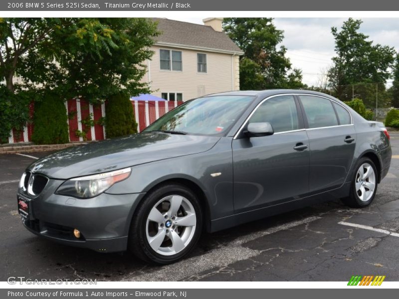 Titanium Grey Metallic / Black 2006 BMW 5 Series 525i Sedan