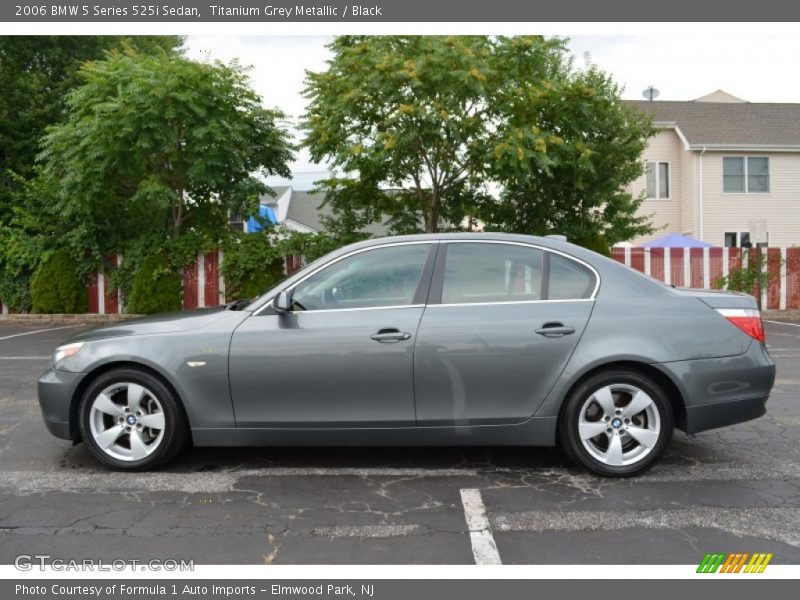 Titanium Grey Metallic / Black 2006 BMW 5 Series 525i Sedan