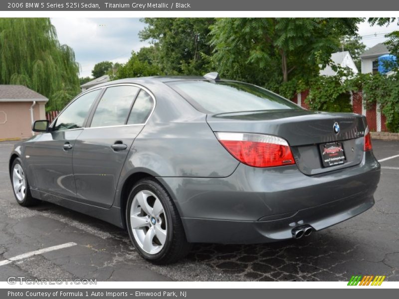 Titanium Grey Metallic / Black 2006 BMW 5 Series 525i Sedan