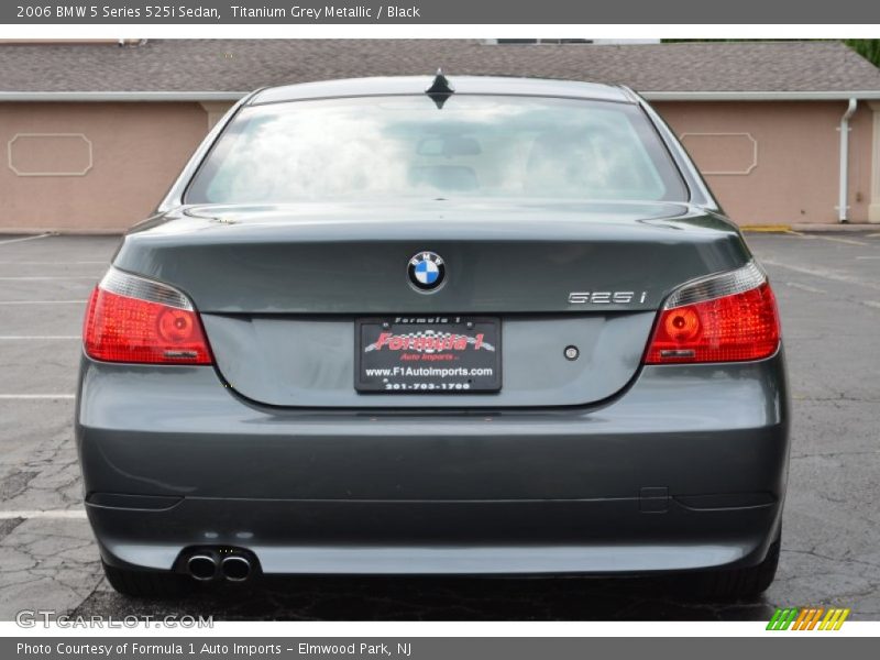 Titanium Grey Metallic / Black 2006 BMW 5 Series 525i Sedan
