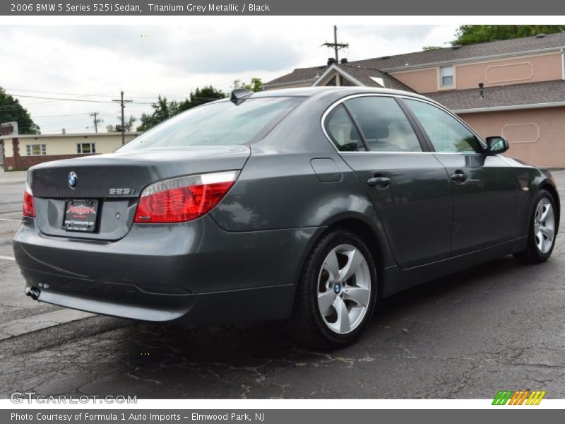 Titanium Grey Metallic / Black 2006 BMW 5 Series 525i Sedan