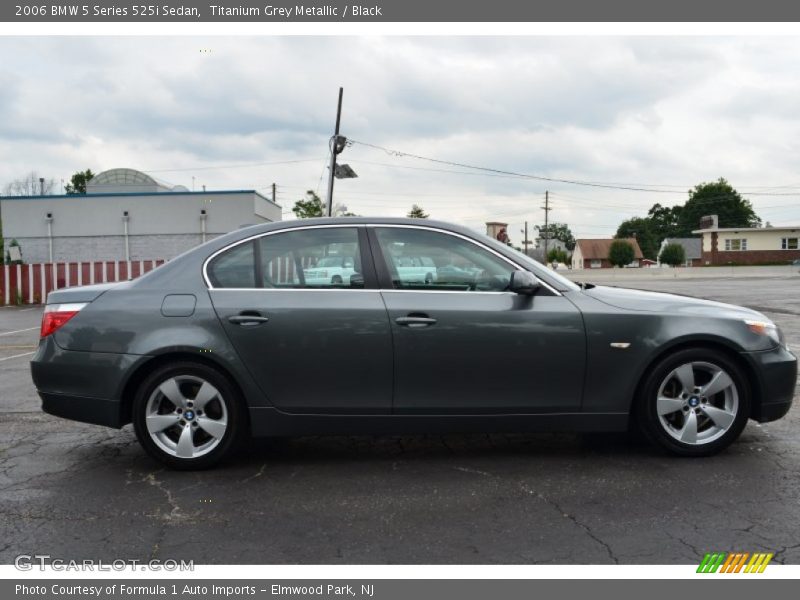 Titanium Grey Metallic / Black 2006 BMW 5 Series 525i Sedan