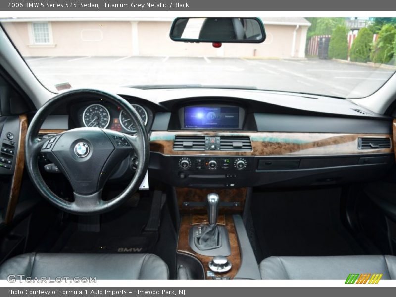 Titanium Grey Metallic / Black 2006 BMW 5 Series 525i Sedan