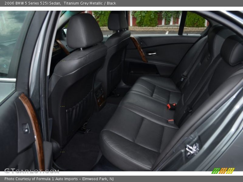 Titanium Grey Metallic / Black 2006 BMW 5 Series 525i Sedan