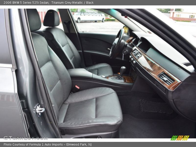 Titanium Grey Metallic / Black 2006 BMW 5 Series 525i Sedan