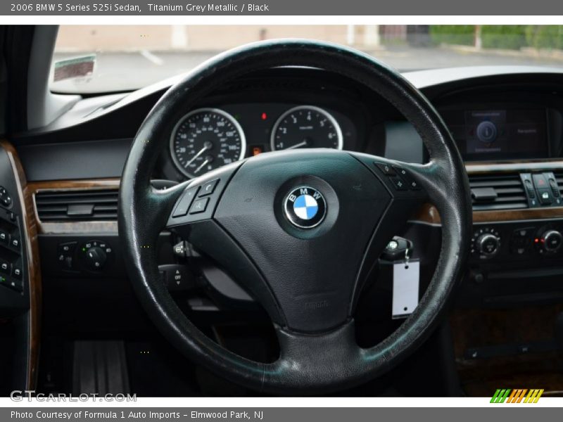 Titanium Grey Metallic / Black 2006 BMW 5 Series 525i Sedan