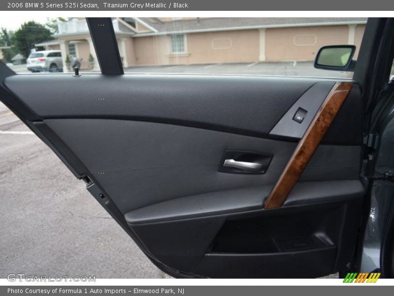 Titanium Grey Metallic / Black 2006 BMW 5 Series 525i Sedan