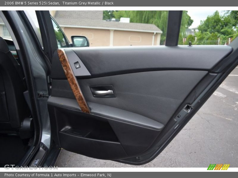 Titanium Grey Metallic / Black 2006 BMW 5 Series 525i Sedan