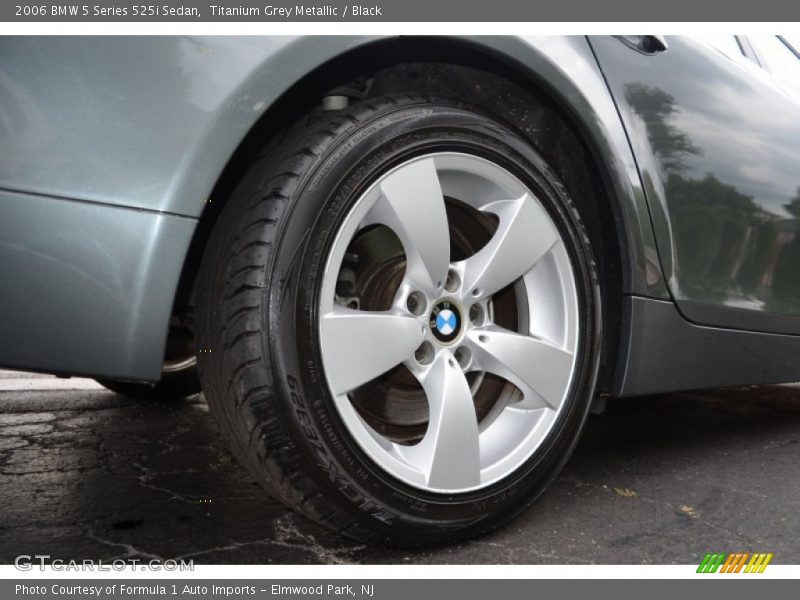 Titanium Grey Metallic / Black 2006 BMW 5 Series 525i Sedan