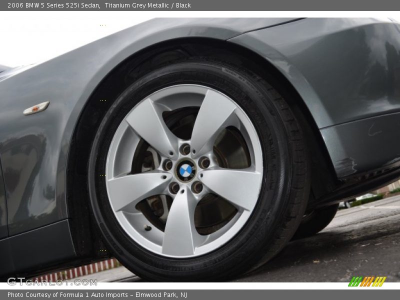 Titanium Grey Metallic / Black 2006 BMW 5 Series 525i Sedan