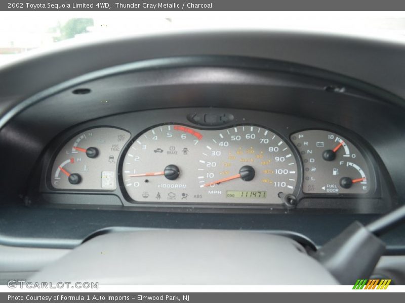 Thunder Gray Metallic / Charcoal 2002 Toyota Sequoia Limited 4WD