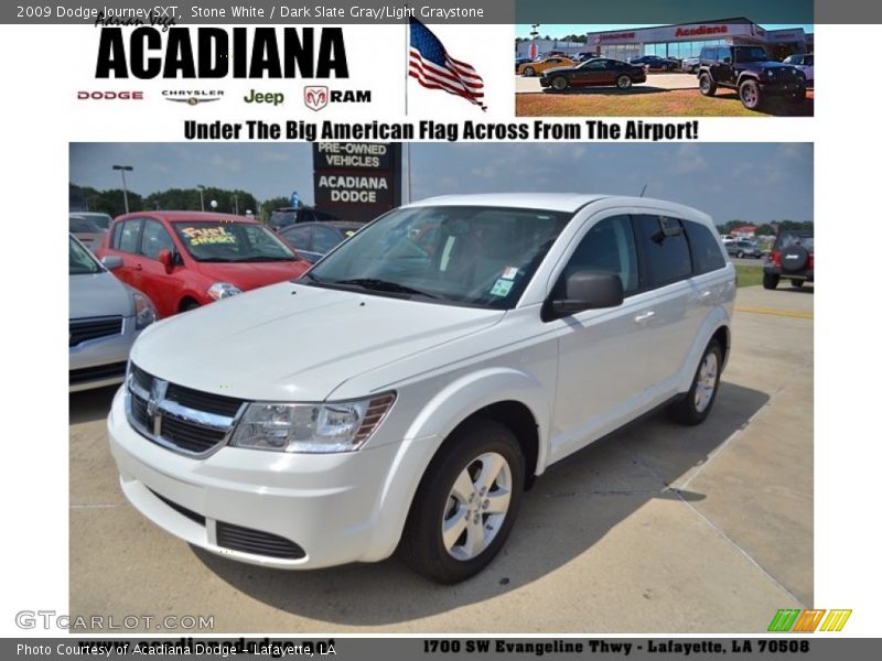 Stone White / Dark Slate Gray/Light Graystone 2009 Dodge Journey SXT