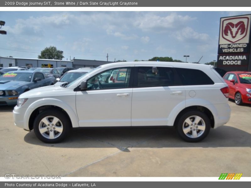 Stone White / Dark Slate Gray/Light Graystone 2009 Dodge Journey SXT