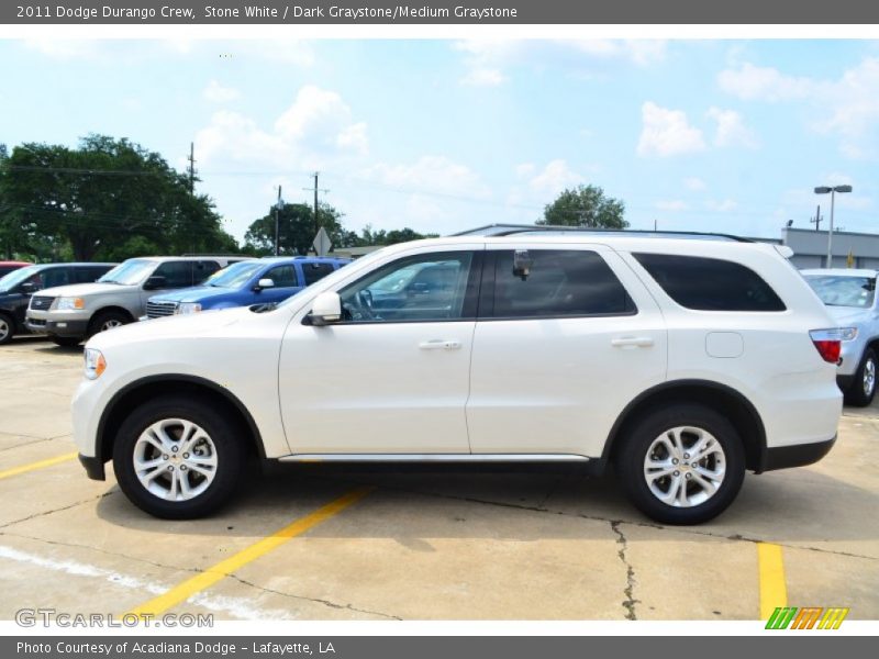 Stone White / Dark Graystone/Medium Graystone 2011 Dodge Durango Crew