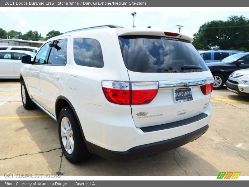 Stone White / Dark Graystone/Medium Graystone 2011 Dodge Durango Crew