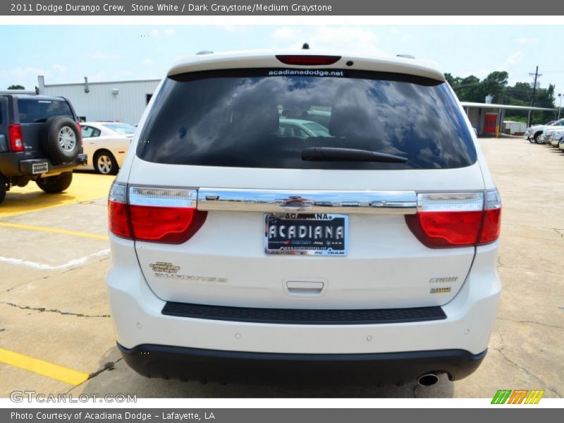 Stone White / Dark Graystone/Medium Graystone 2011 Dodge Durango Crew