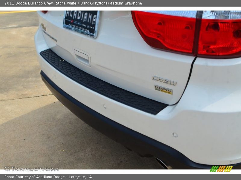 Stone White / Dark Graystone/Medium Graystone 2011 Dodge Durango Crew