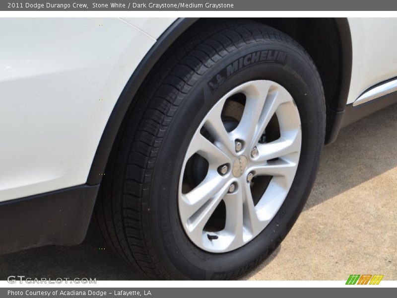 Stone White / Dark Graystone/Medium Graystone 2011 Dodge Durango Crew